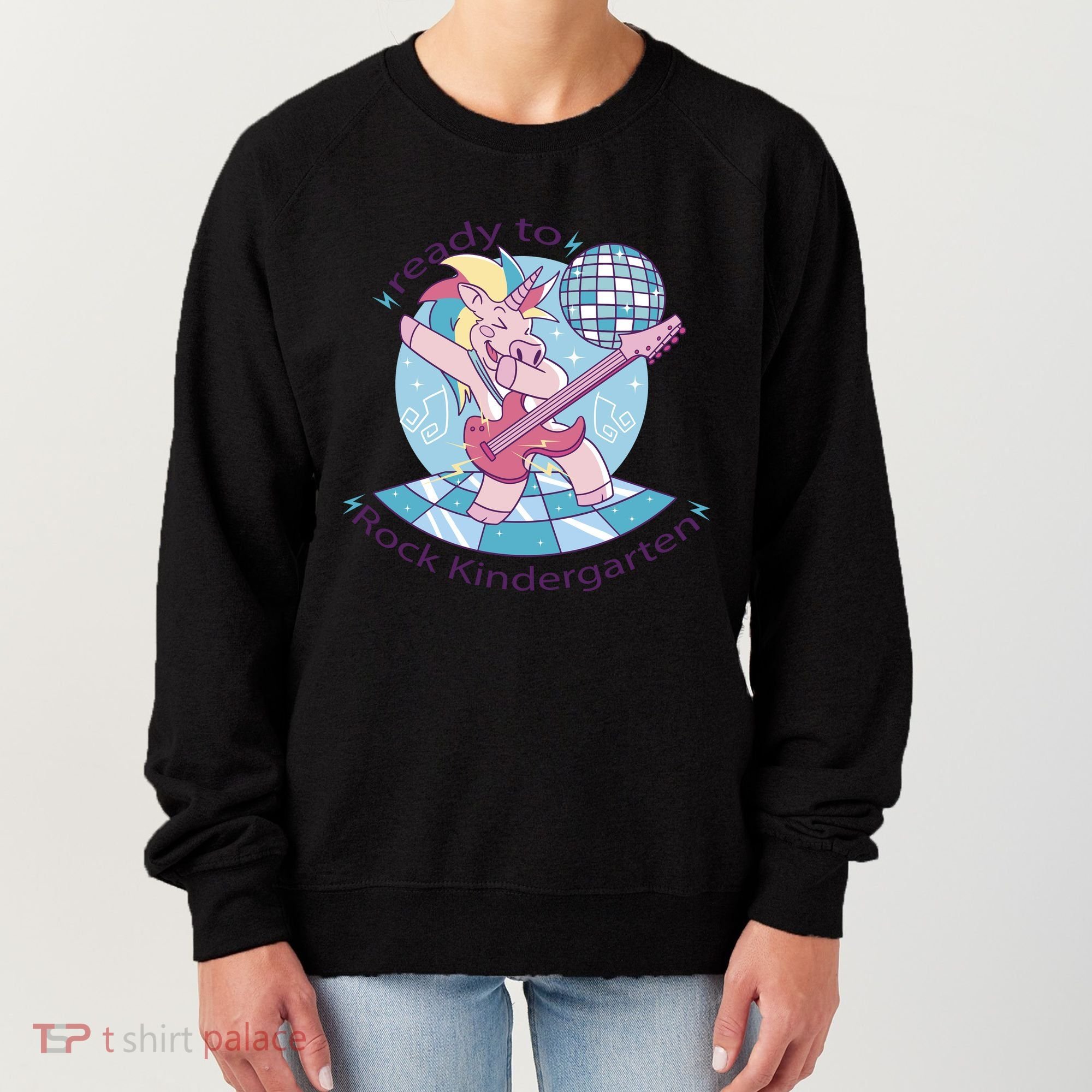 Ready To Rock Kindergarten Unicorn Back To School Women's Sweatshirt