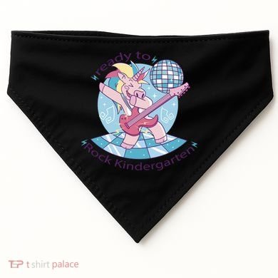 Ready To Rock Kindergarten Unicorn Back To School USA-Made Doggie Bandana