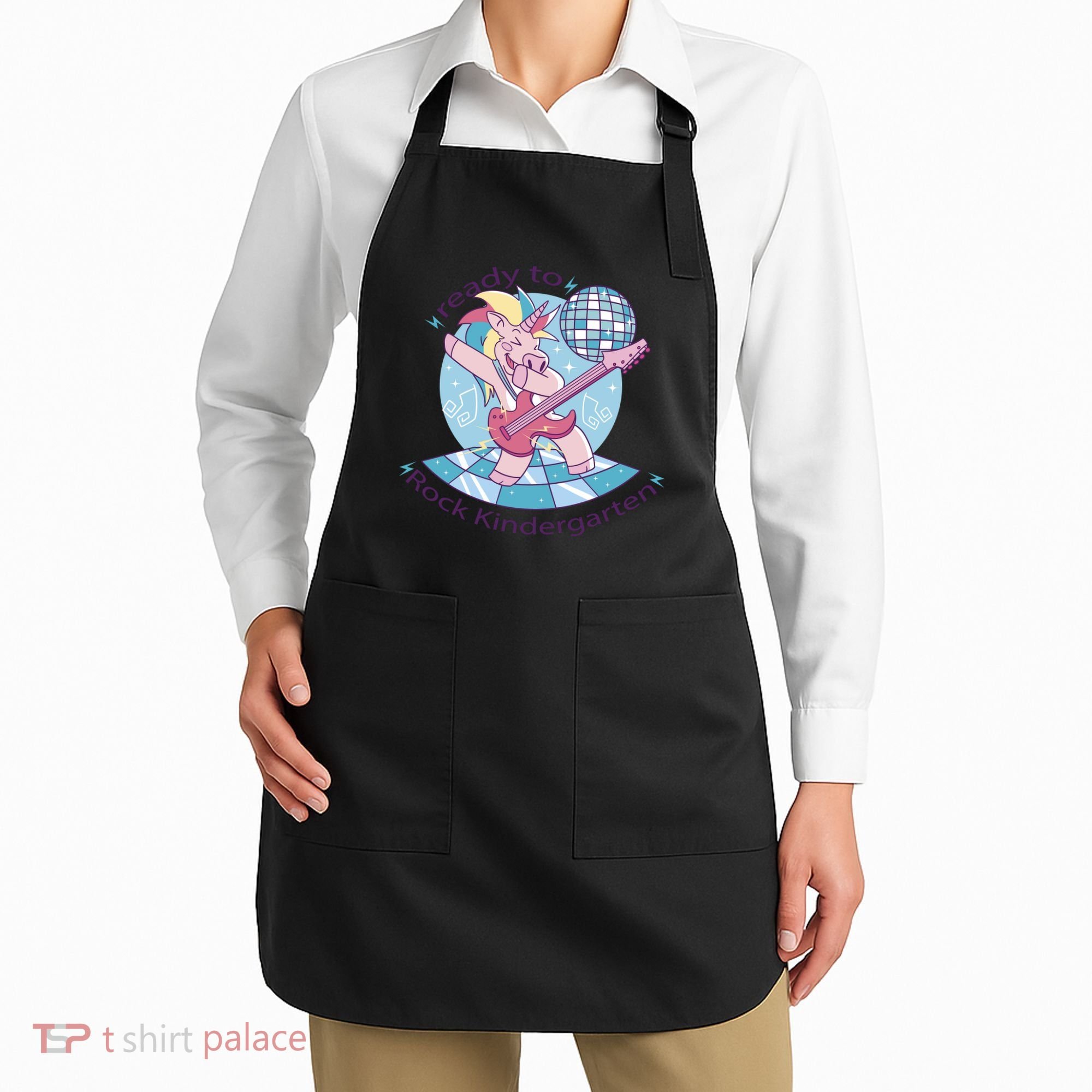 Ready To Rock Kindergarten Unicorn Back To School Apron