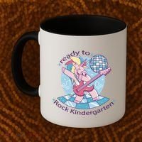 Ready To Rock Kindergarten Unicorn Back To School Coffee Mug thumb 2