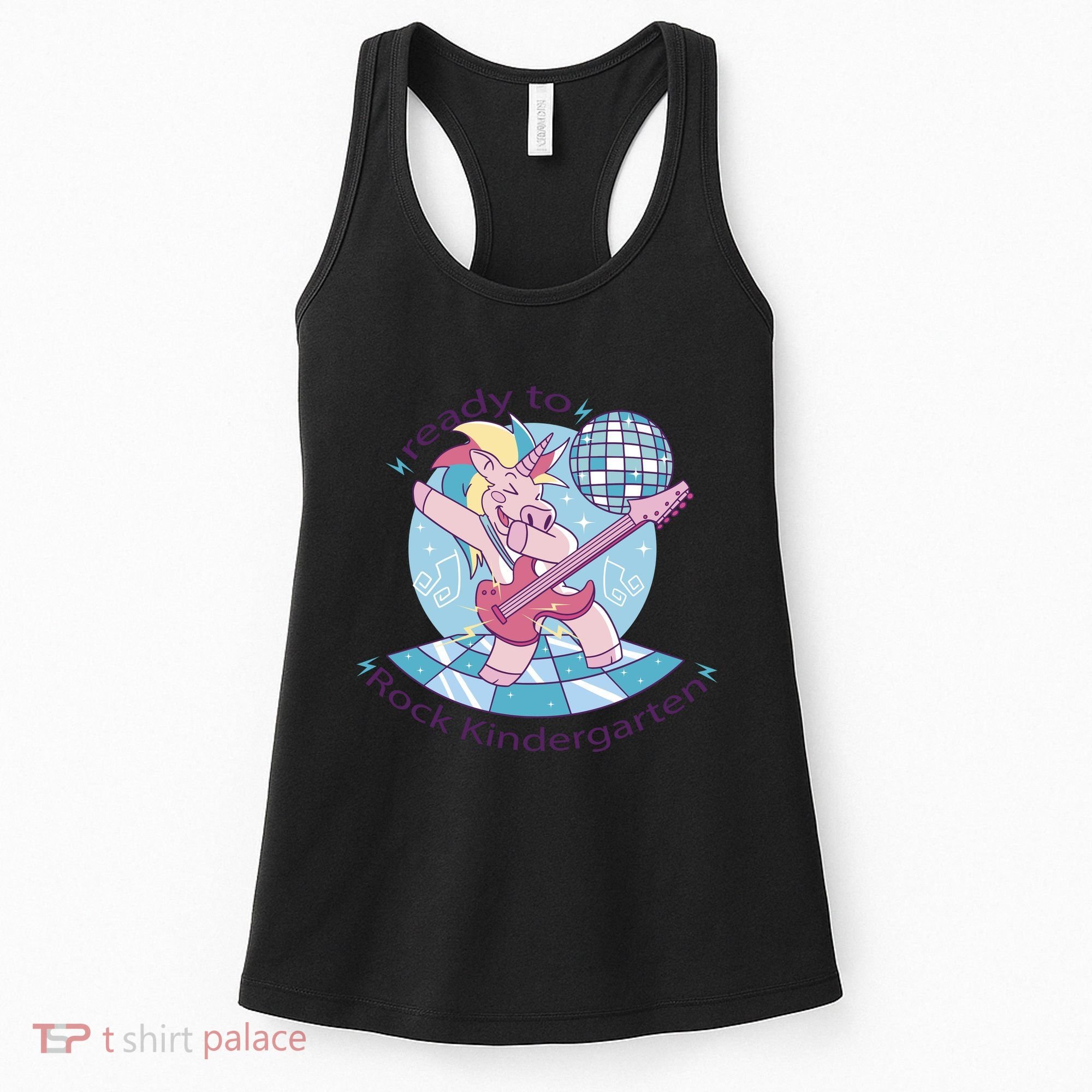 Ready To Rock Kindergarten Unicorn Back To School Women's Tank Top