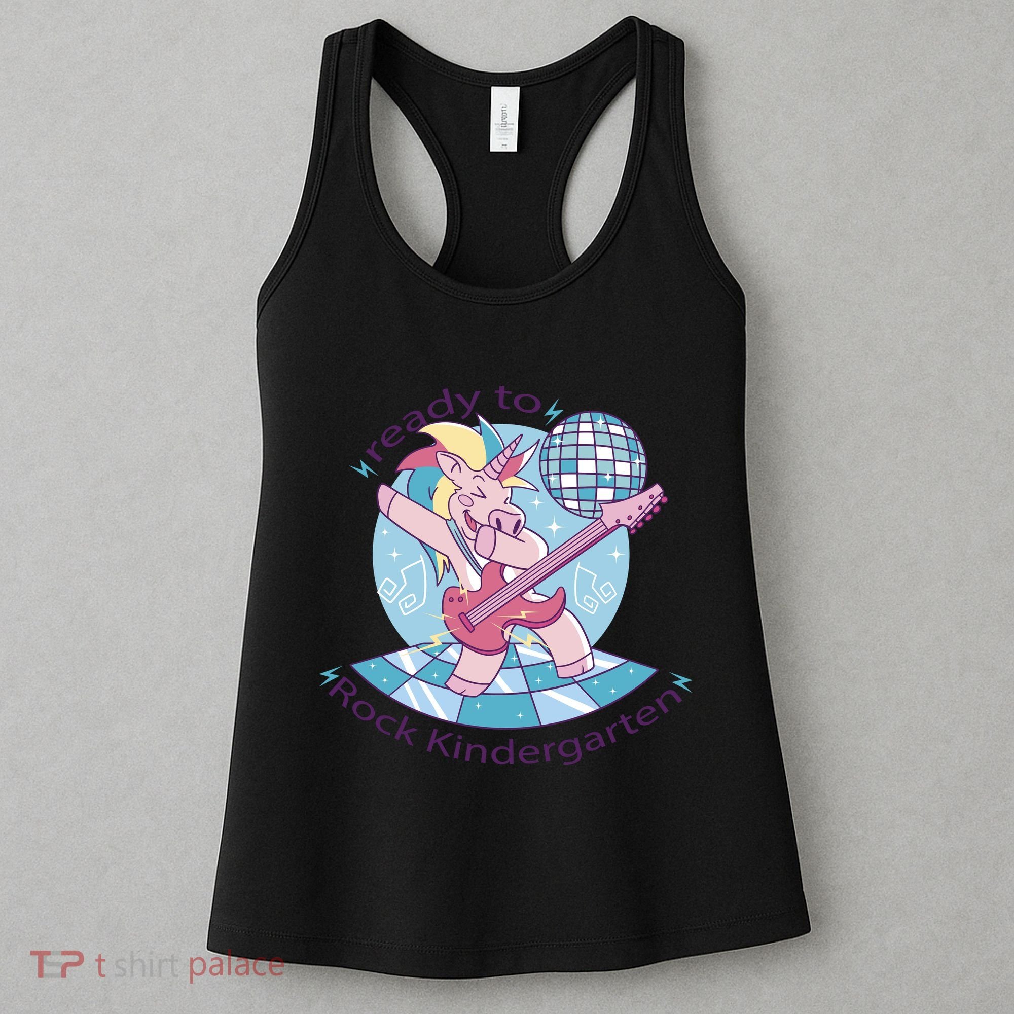 Ready To Rock Kindergarten Unicorn Back To School Women's Tank Top