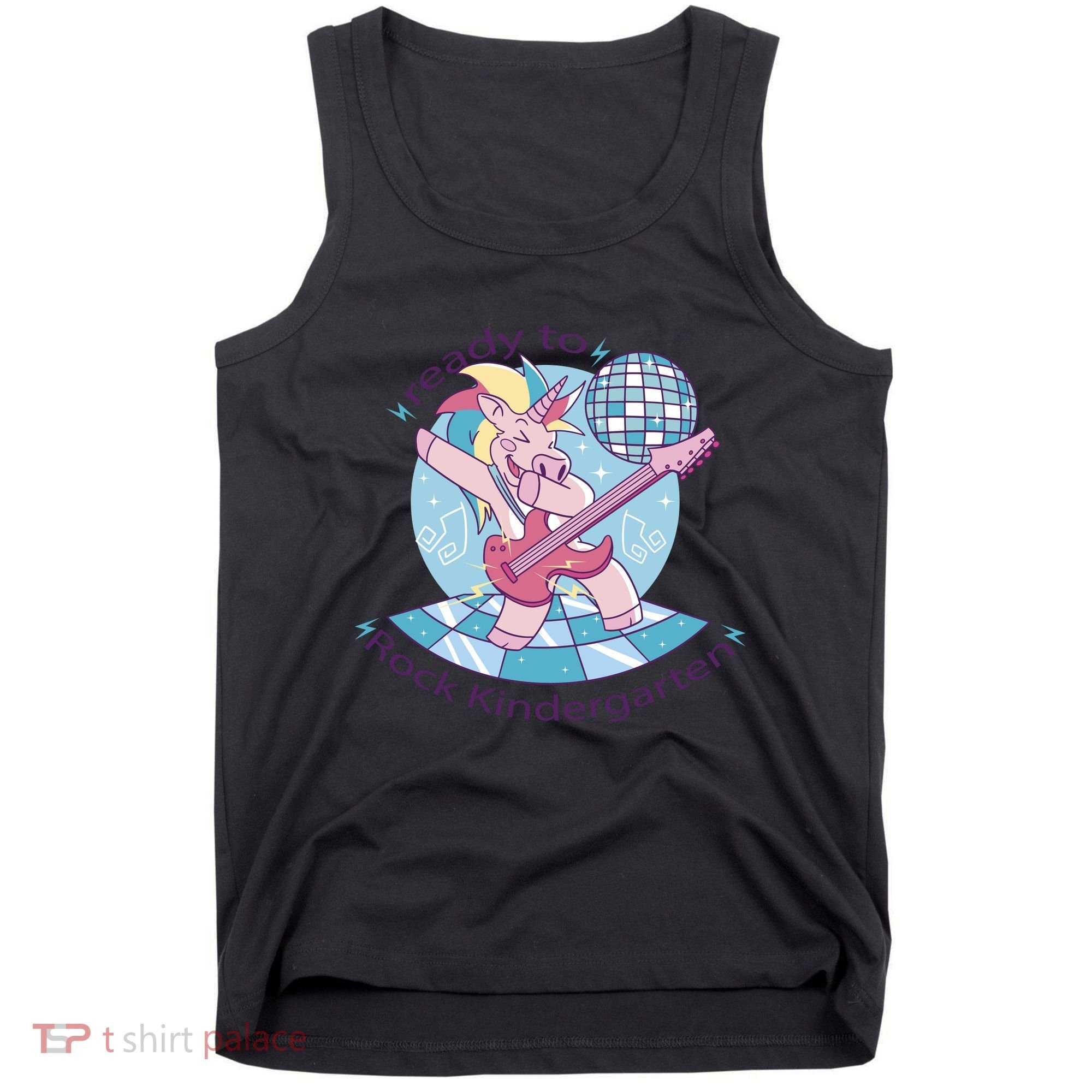 Ready To Rock Kindergarten Unicorn Back To School Tank Top