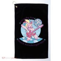 Ready To Rock Kindergarten Unicorn Back To School Golf Towel thumb 0