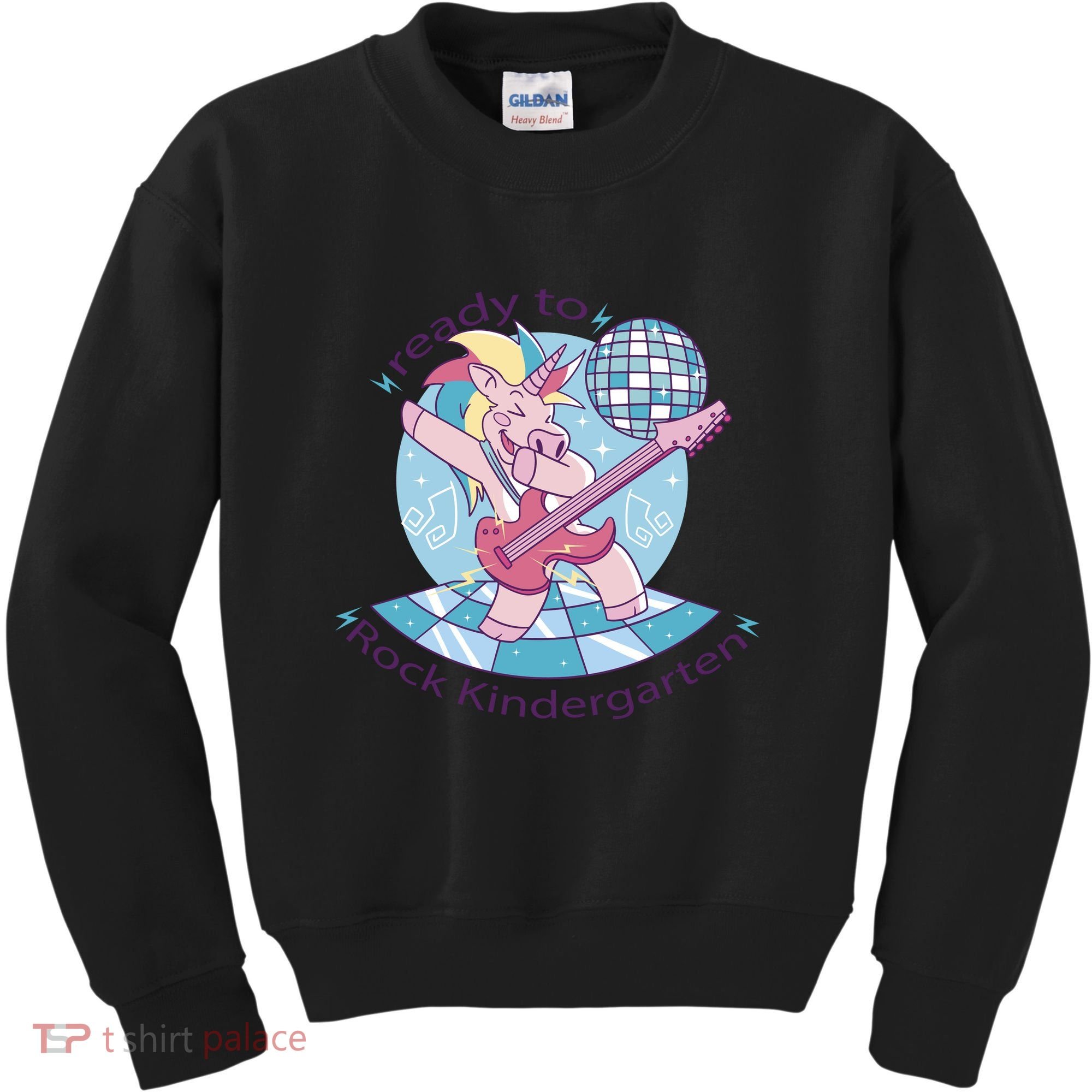 Ready To Rock Kindergarten Unicorn Back To School Kids Sweatshirt