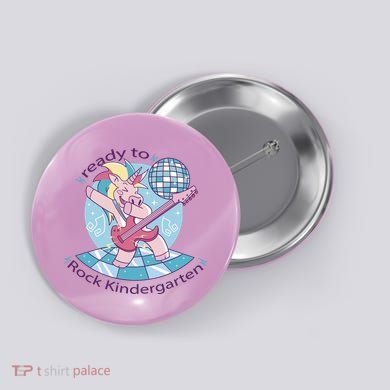 Ready To Rock Kindergarten Unicorn Back To School Button