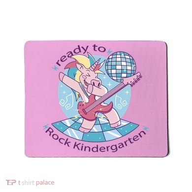 Ready To Rock Kindergarten Unicorn Back To School Mousepad