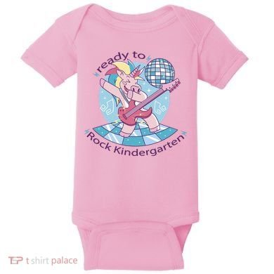 Ready To Rock Kindergarten Unicorn Back To School Baby Bodysuit