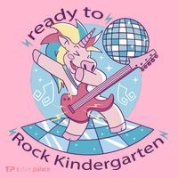 Ready To Rock Kindergarten Unicorn Back To School Baby Bodysuit thumb 2