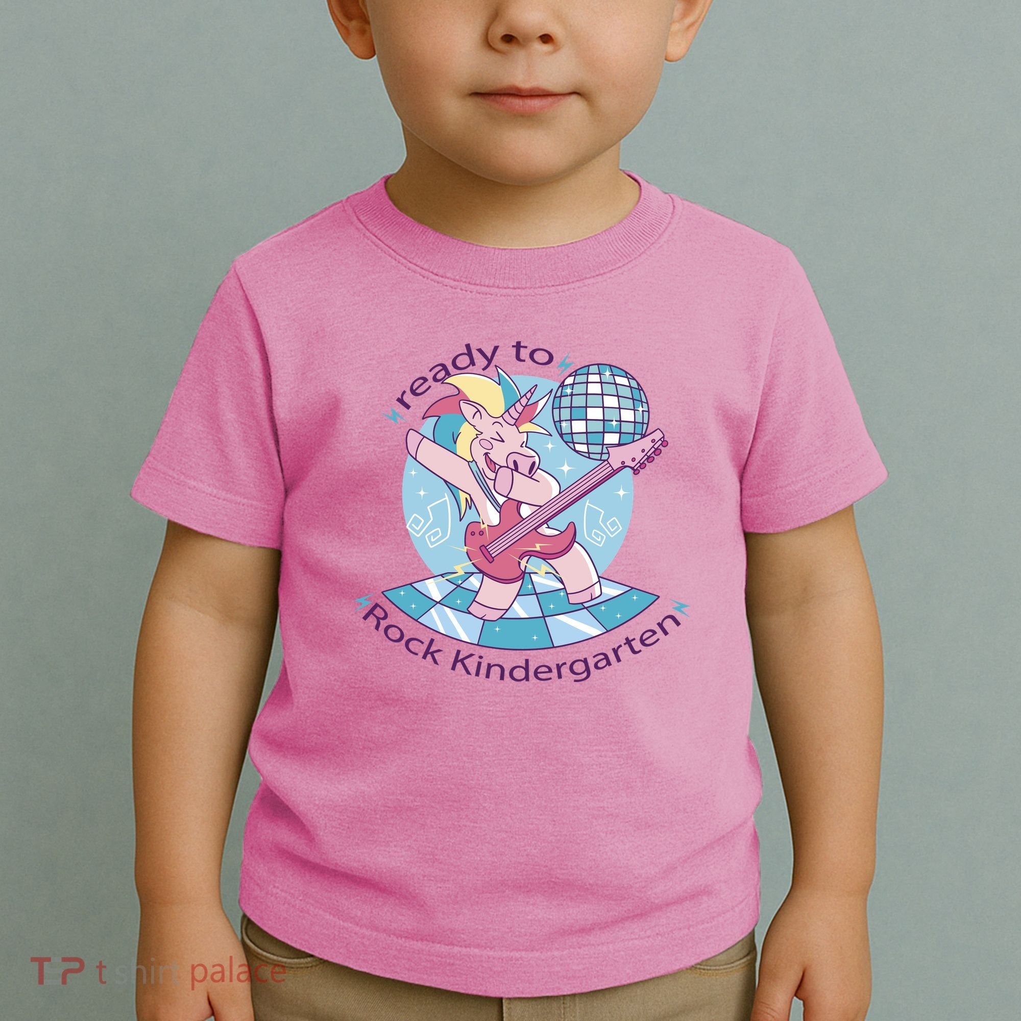 Ready To Rock Kindergarten Unicorn Back To School Toddler T-Shirt