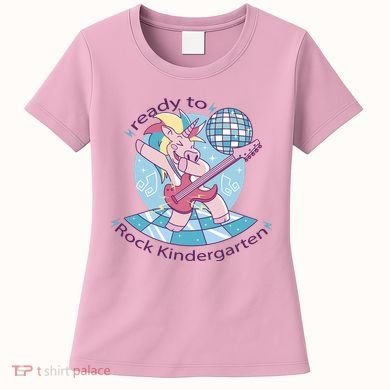 Ready To Rock Kindergarten Unicorn Back To School Women's T-Shirt