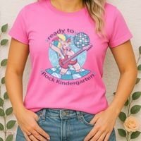 Ready To Rock Kindergarten Unicorn Back To School Women's T-Shirt thumb 2