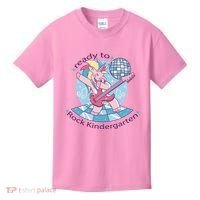 Ready To Rock Kindergarten Unicorn Back To School Kids T-Shirt thumb 0