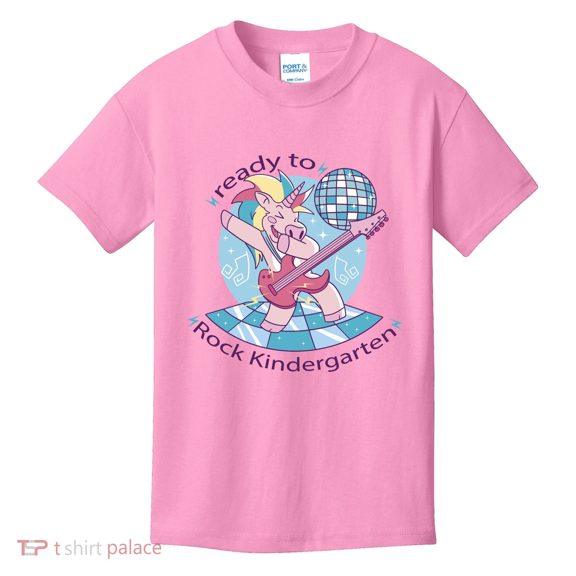 Ready To Rock Kindergarten Unicorn Back To School Kids T-Shirt