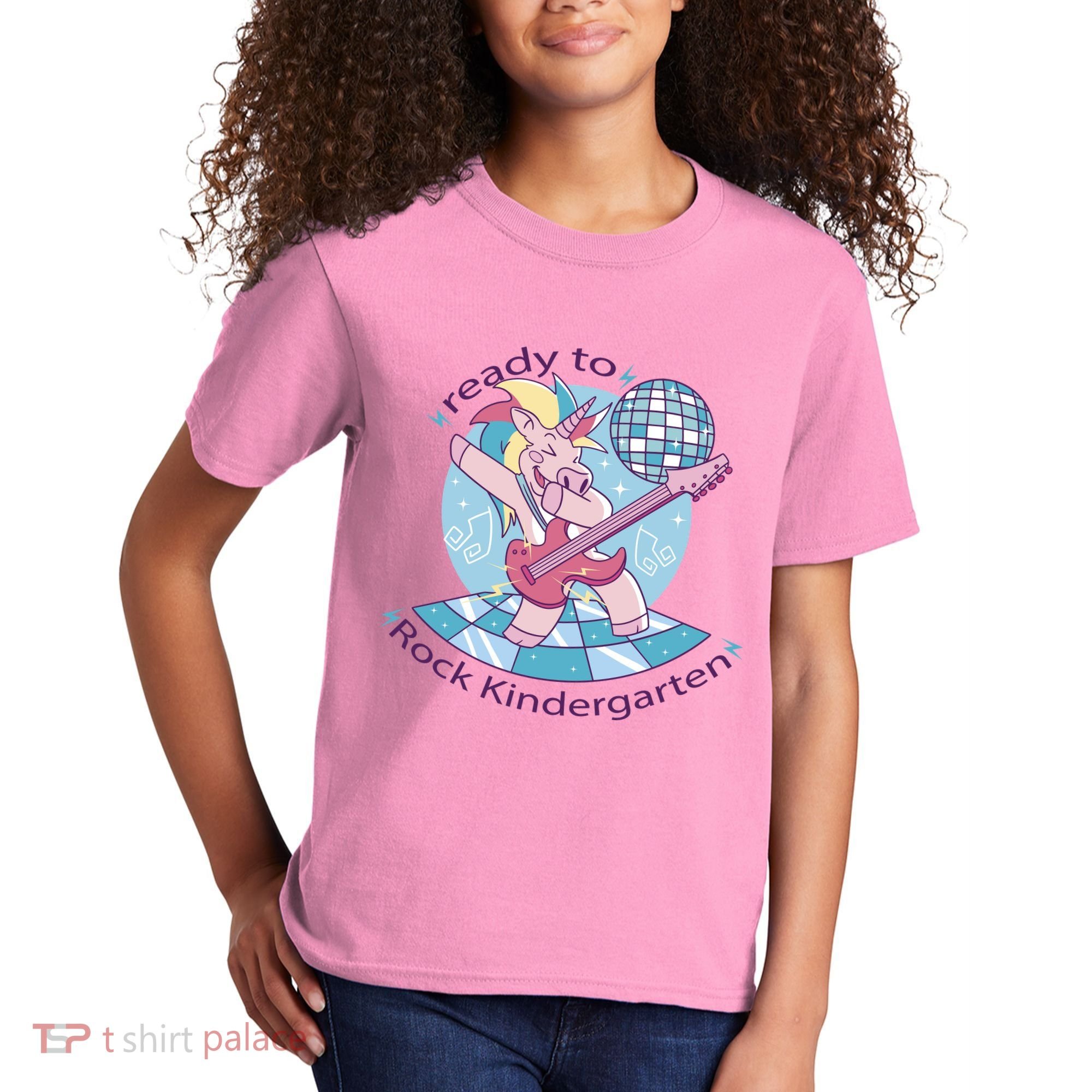 Ready To Rock Kindergarten Unicorn Back To School Kids T-Shirt