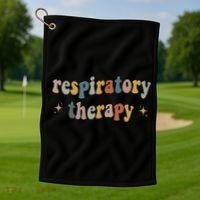 Respiratory Therapy Rt Therapist Funny Rt Care Week Golf Towel thumb 1