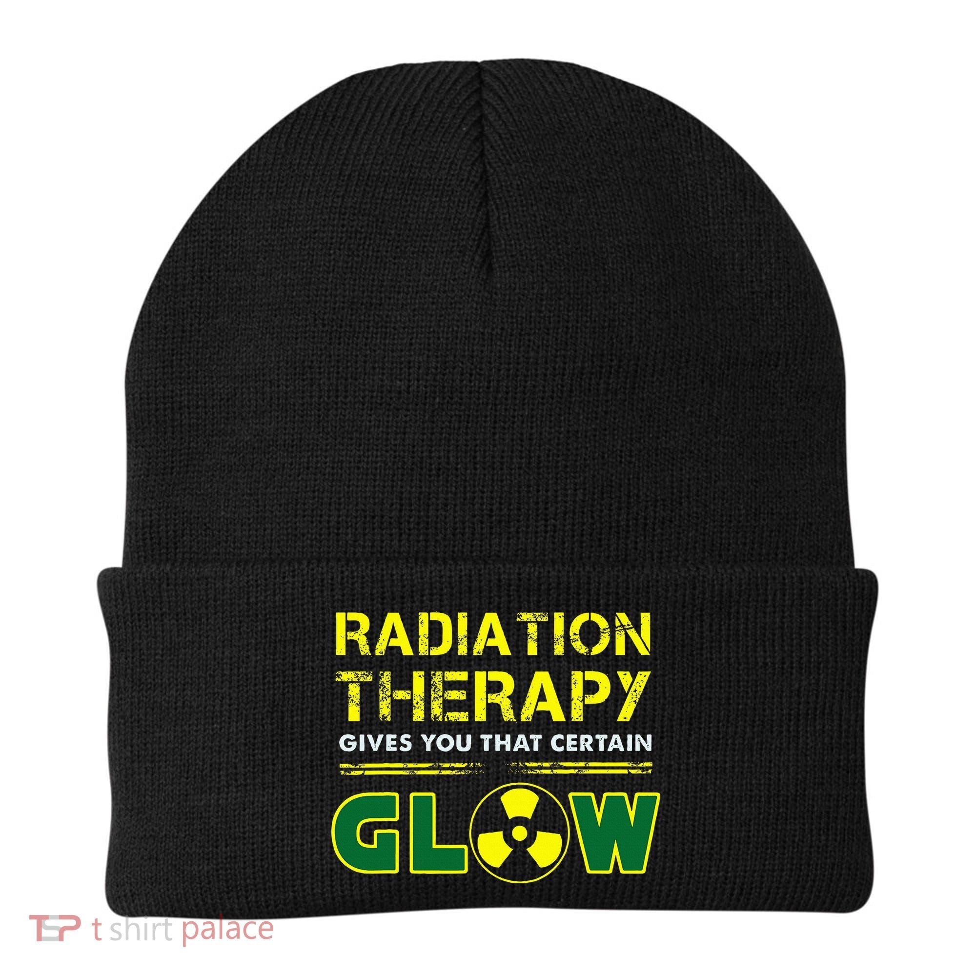 Radiation Therapy Radiation Therapist Funny Cancer Fighter Beanie