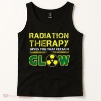 Radiation Therapy Radiation Therapist Funny Cancer Fighter Tank Top thumb 2