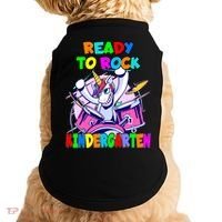 Ready To Rock Kindergarten Drumming Unicorn Preschool Meaningful Gift Doggie Tank thumb 0