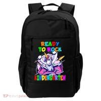 Ready To Rock Kindergarten Drumming Unicorn Preschool Meaningful Gift Backpack thumb 0