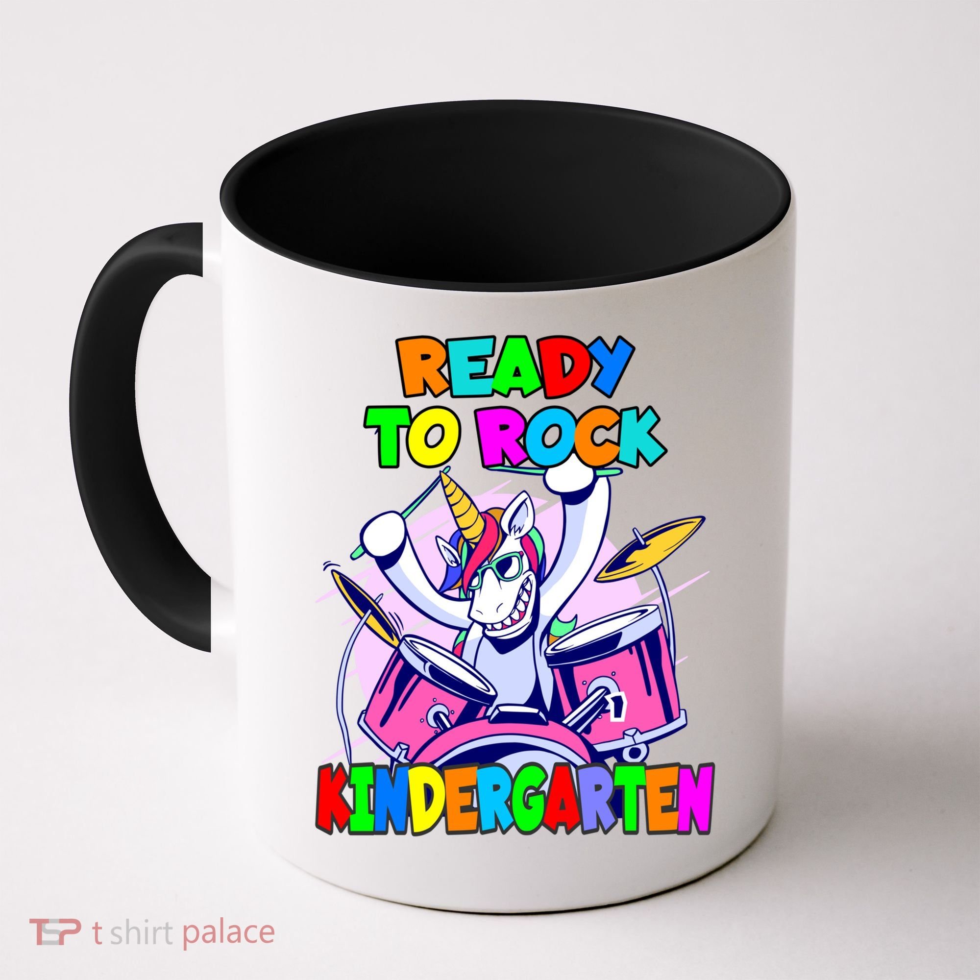 Ready To Rock Kindergarten Drumming Unicorn Preschool Meaningful Gift Coffee Mug