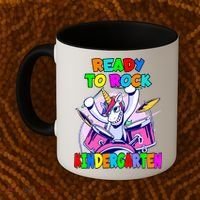 Ready To Rock Kindergarten Drumming Unicorn Preschool Meaningful Gift Coffee Mug thumb 2