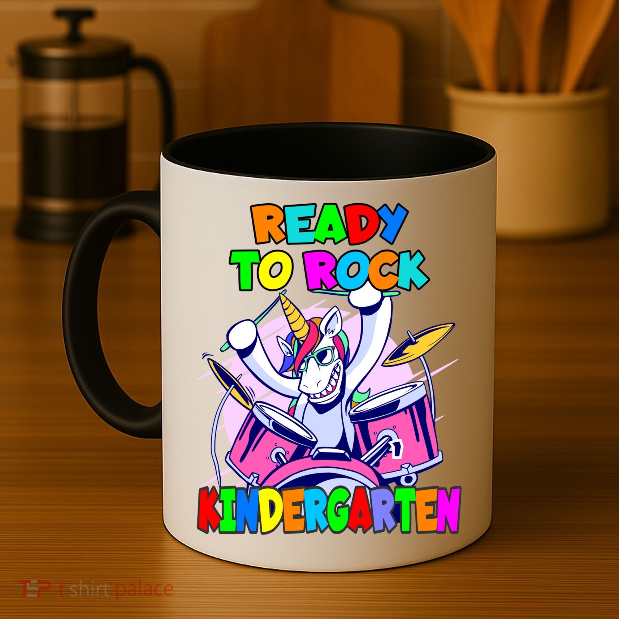 Ready To Rock Kindergarten Drumming Unicorn Preschool Meaningful Gift Coffee Mug
