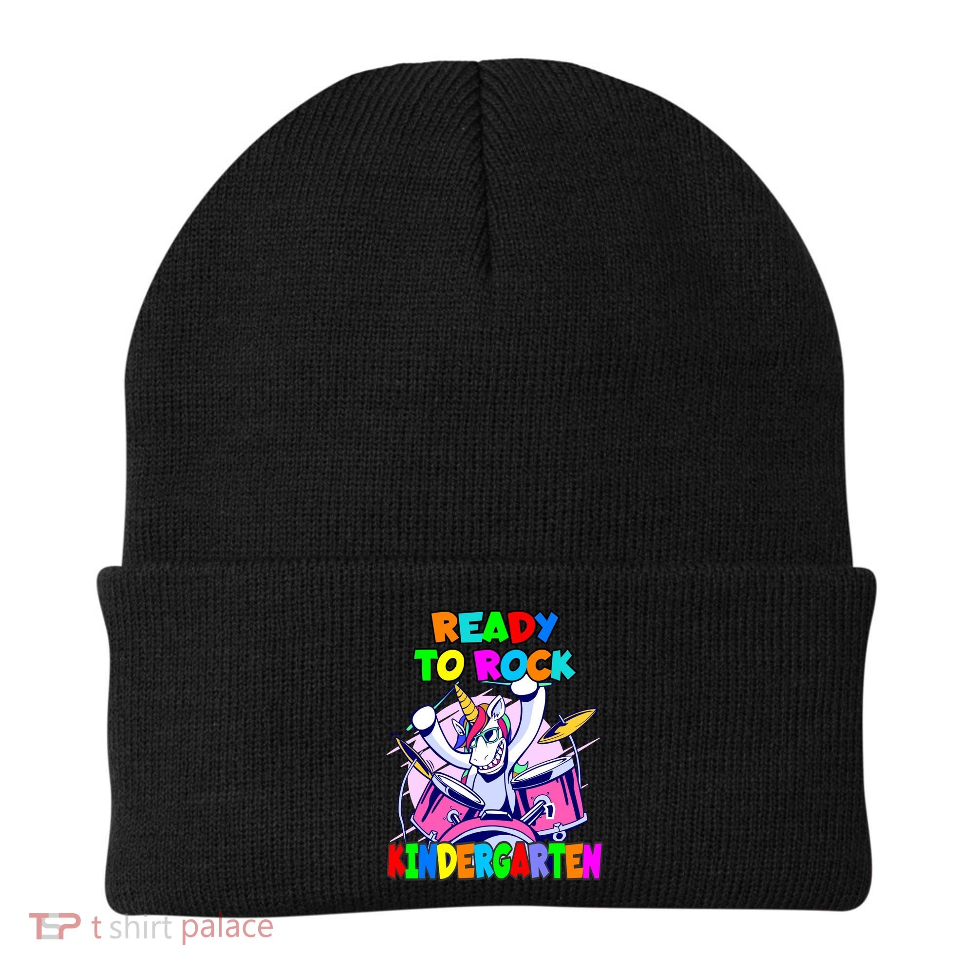 Ready To Rock Kindergarten Drumming Unicorn Preschool Meaningful Gift Beanie