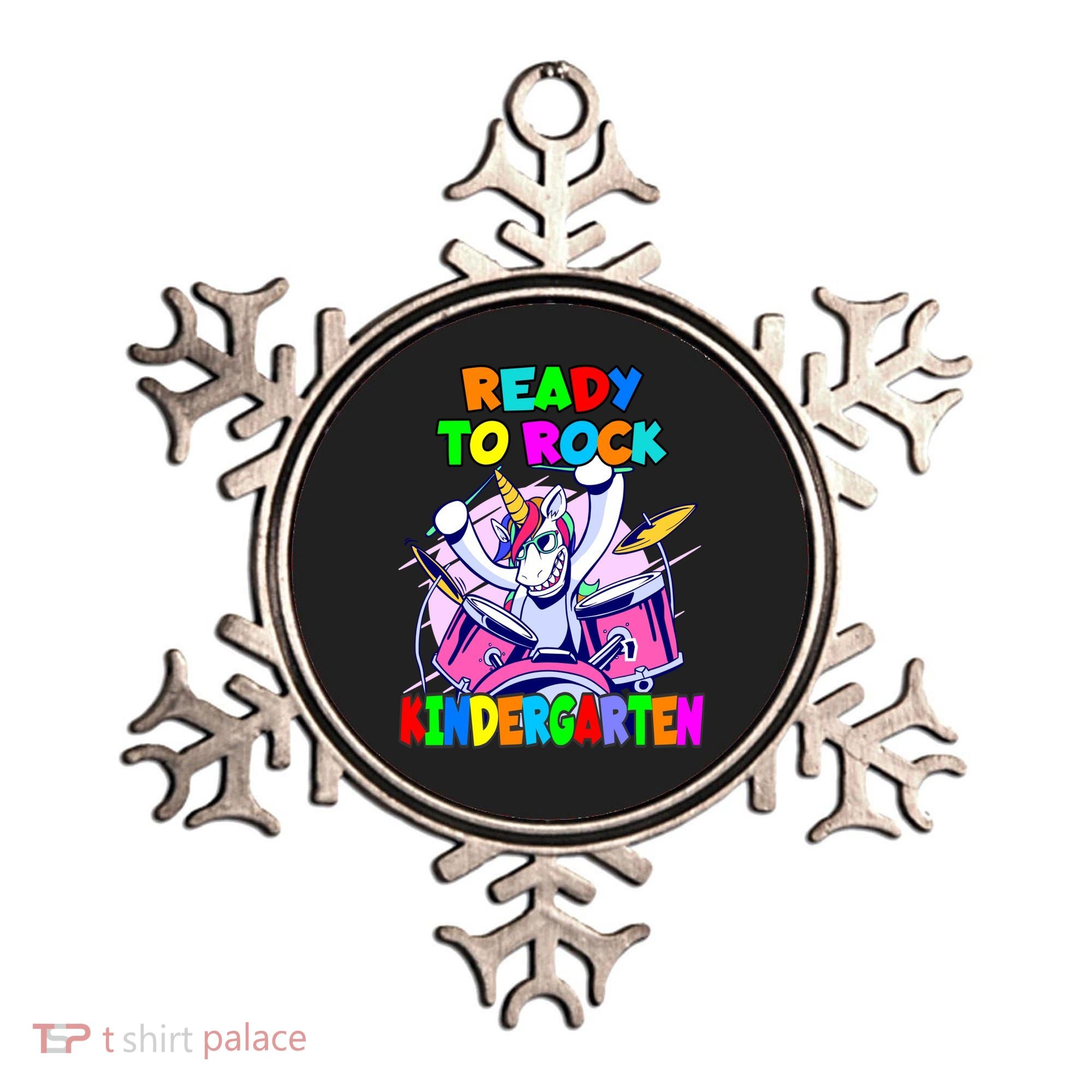 Ready To Rock Kindergarten Drumming Unicorn Preschool Meaningful Gift Ornament