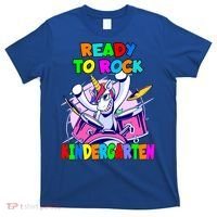 Ready To Rock Kindergarten Drumming Unicorn Preschool Meaningful Gift T-Shirt thumb 0
