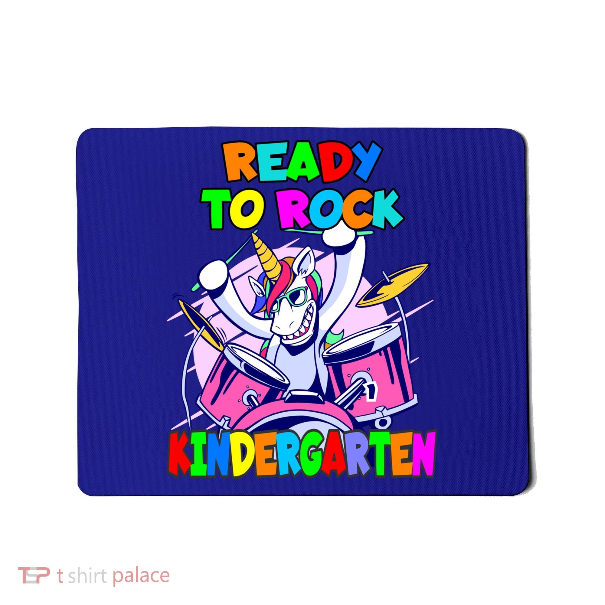 Ready To Rock Kindergarten Drumming Unicorn Preschool Meaningful Gift Mousepad