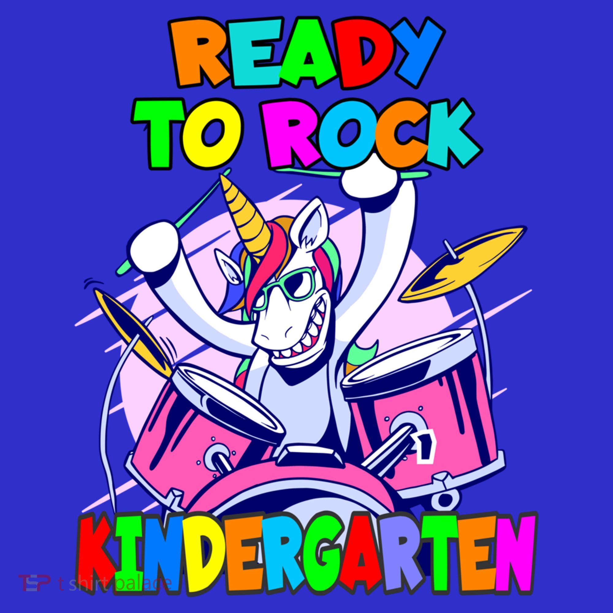 Ready To Rock Kindergarten Drumming Unicorn Preschool Meaningful Gift Pom Pom 12in Knit Beanie