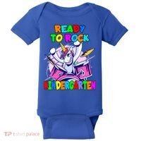 Ready To Rock Kindergarten Drumming Unicorn Preschool Meaningful Gift Baby Bodysuit thumb 0