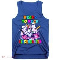 Ready To Rock Kindergarten Drumming Unicorn Preschool Meaningful Gift Tank Top thumb 0