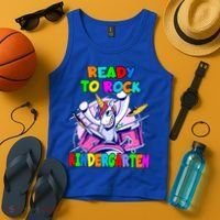 Ready To Rock Kindergarten Drumming Unicorn Preschool Meaningful Gift Tank Top thumb 4