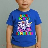 Ready To Rock Kindergarten Drumming Unicorn Preschool Meaningful Gift Toddler T-Shirt thumb 2