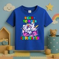Ready To Rock Kindergarten Drumming Unicorn Preschool Meaningful Gift Toddler T-Shirt thumb 3