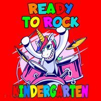 Ready To Rock Kindergarten Drumming Unicorn Preschool Meaningful Gift Santa Hat thumb 1