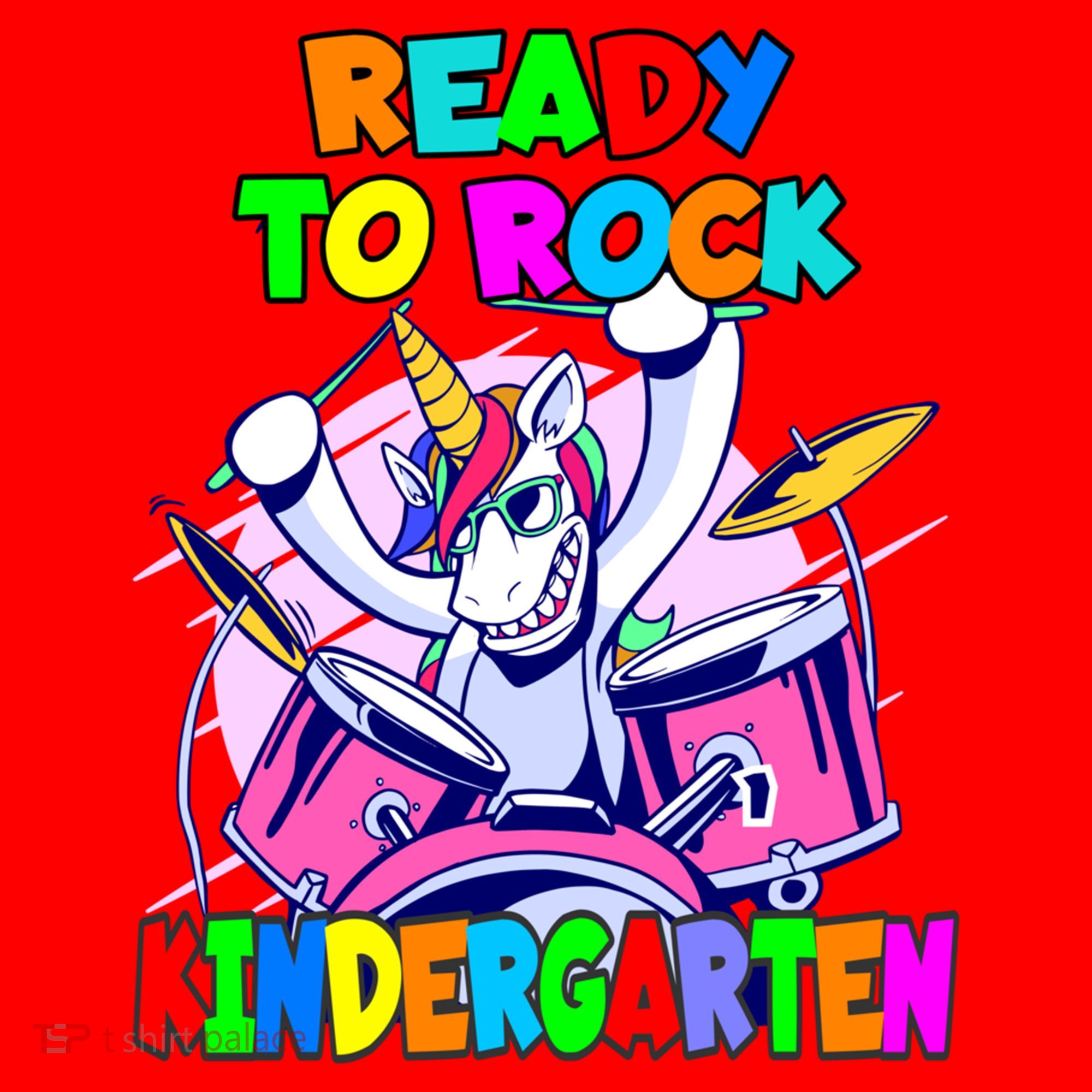 Ready To Rock Kindergarten Drumming Unicorn Preschool Meaningful Gift Santa Hat