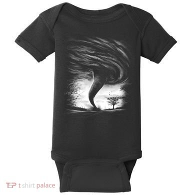 Realistic Tornado Baby Bodysuit