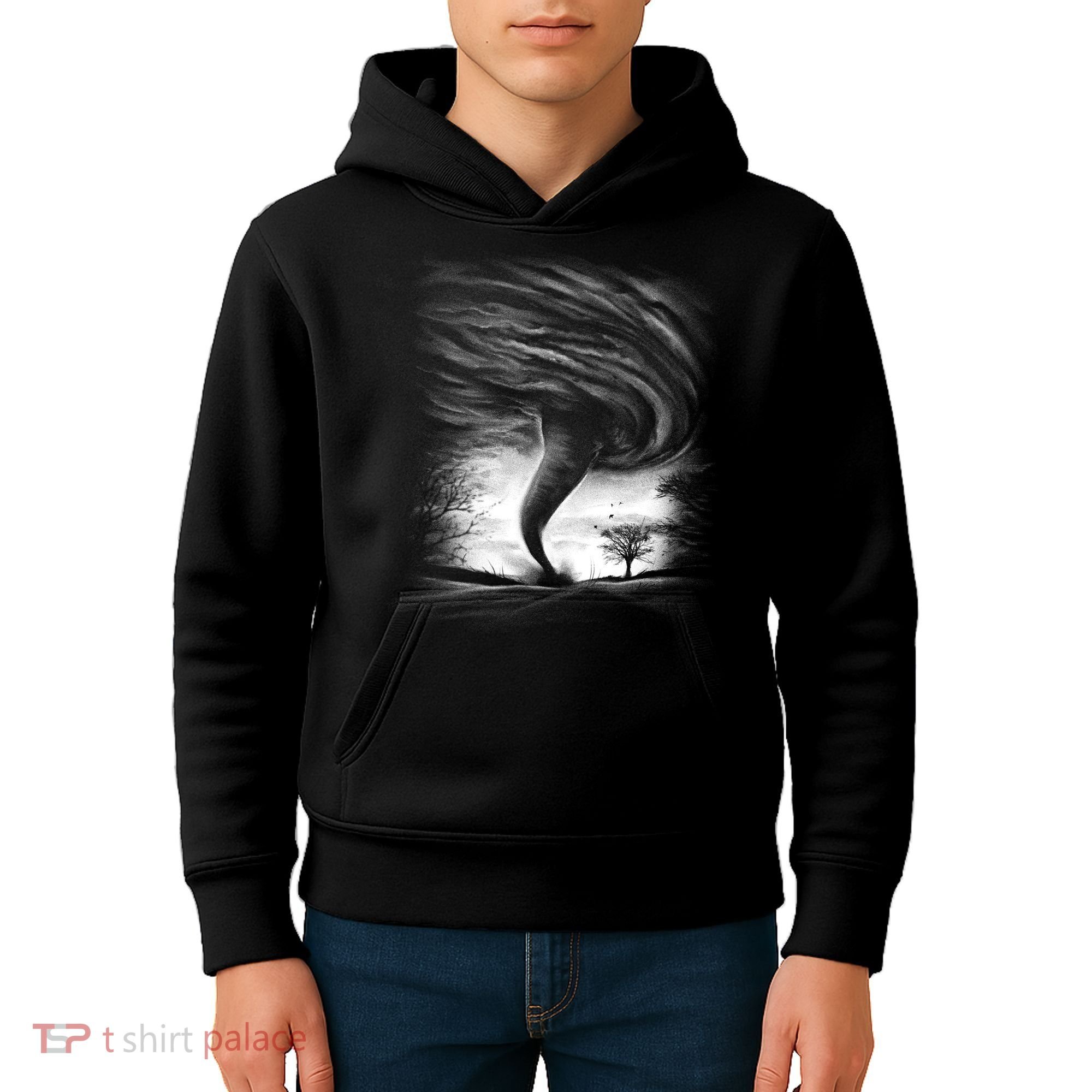 Realistic Tornado Kids Hoodie