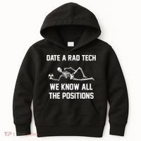 Radiology Technician Rad Tech X Ray Funny Date A Rad Tech Kids Hoodie thumb 0