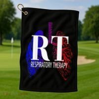 Respiratory Therapy Rrt Respiratory Care Golf Towel thumb 1