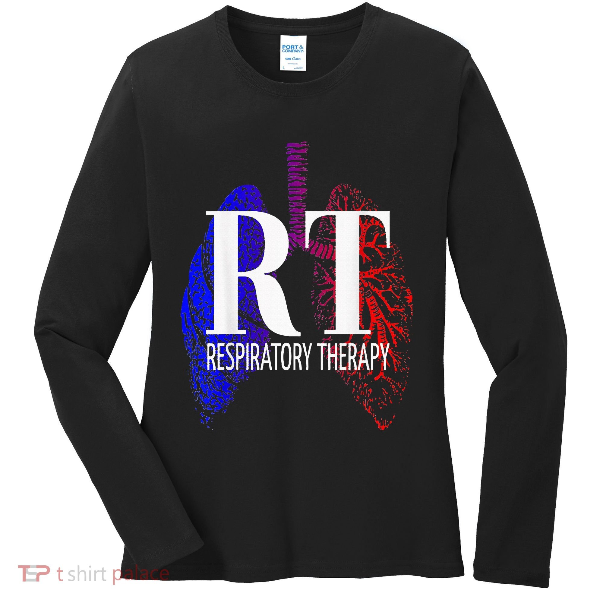 Respiratory Therapy Rrt Respiratory Care Women's Long Sleeve Shirt