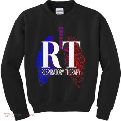 Respiratory Therapy Rrt Respiratory Care Kids Sweatshirt