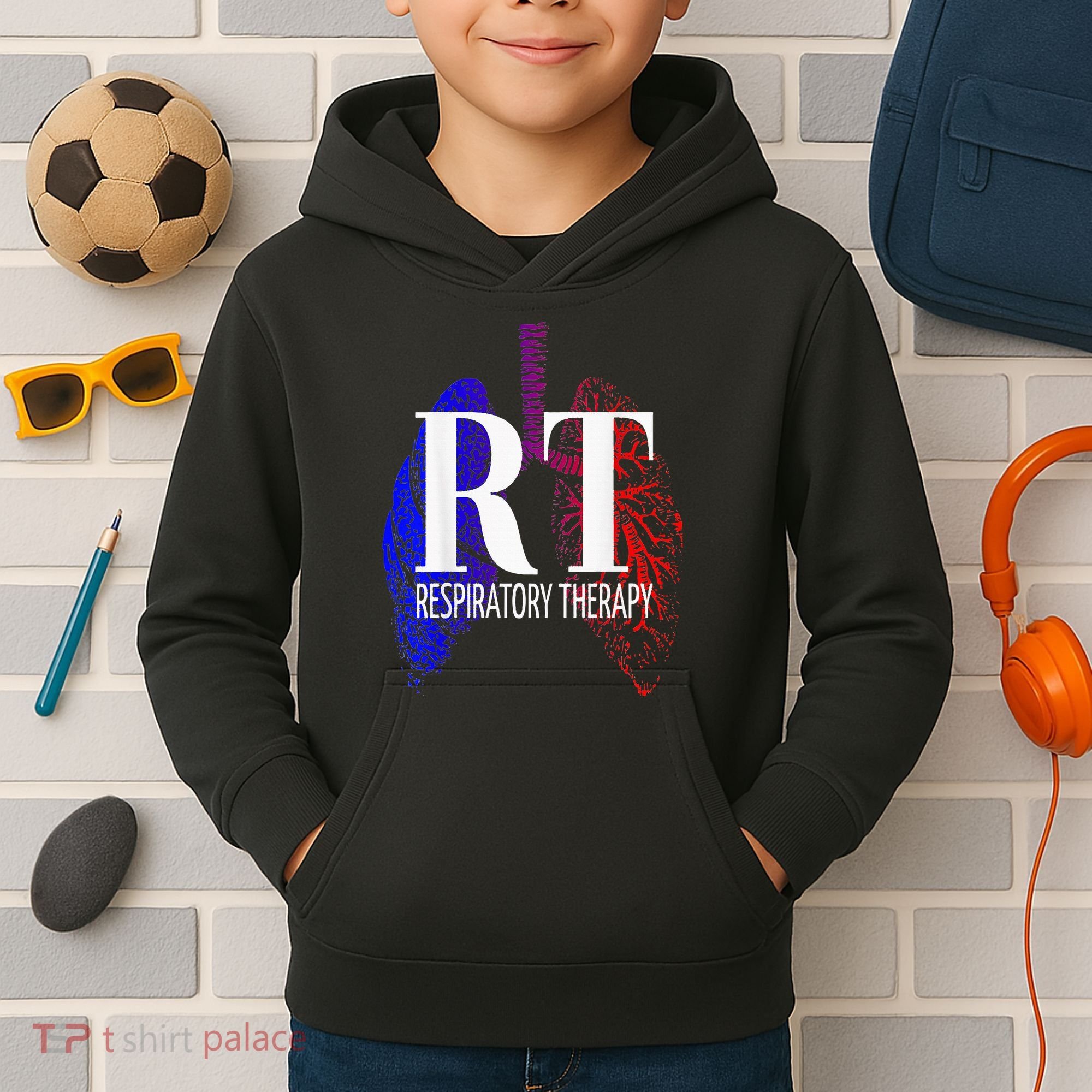 Respiratory Therapy Rrt Respiratory Care Kids Hoodie