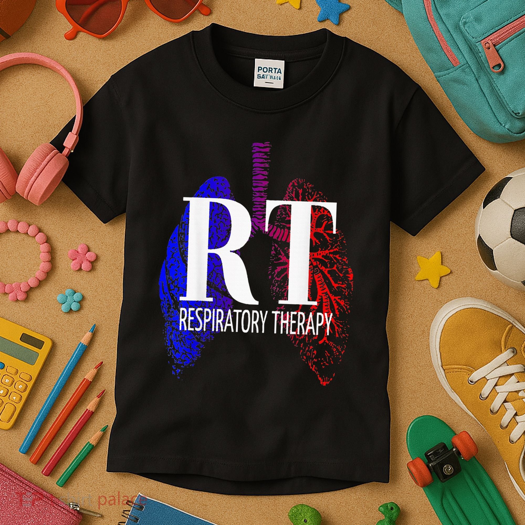Respiratory Therapy Rrt Respiratory Care Kids T-Shirt