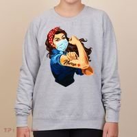 Rosie The Riveter Woman Nurse Women's Sweatshirt thumb 0