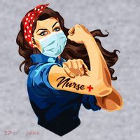 Rosie The Riveter Woman Nurse Women's Sweatshirt thumb 2