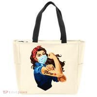 Rosie The Riveter Woman Nurse Tote Bag thumb 0